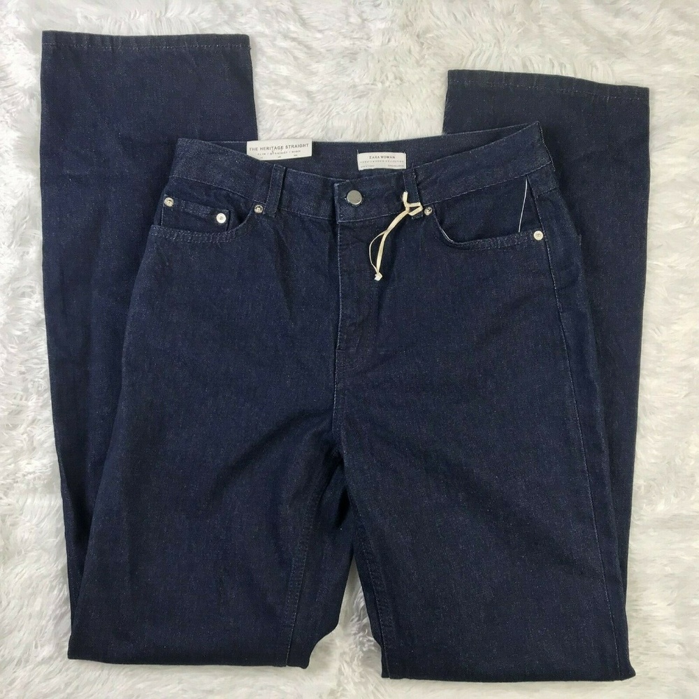 ZARA THE HERITAGE SLIM HIGH WAIST JEANS IN SUNSET